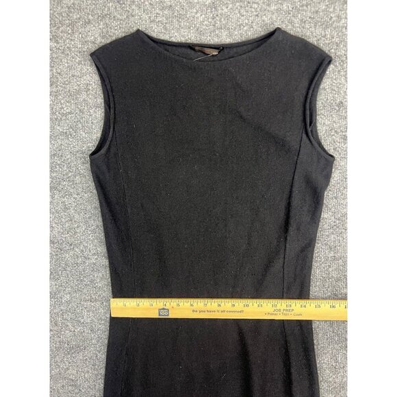 Narciso Rodriguez Cashmere Silk Dress Women's Black Sleeveless Sheath Italy - Picture 4 of 9
